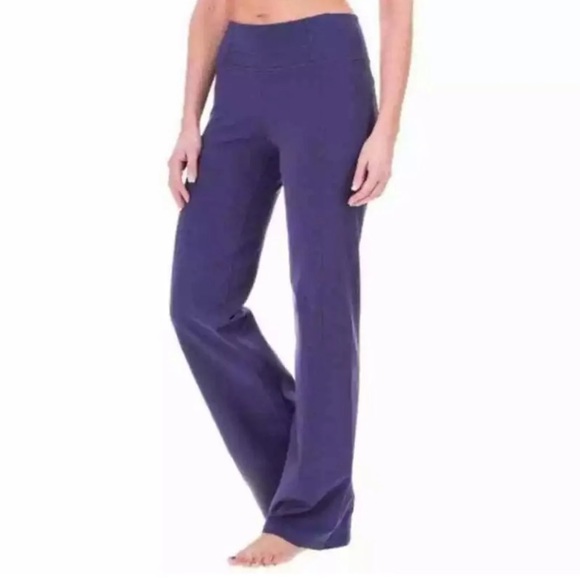 PraNa ‘Breathe’ Purple Flare Athletic Yoga Pants - Picture 1 of 6